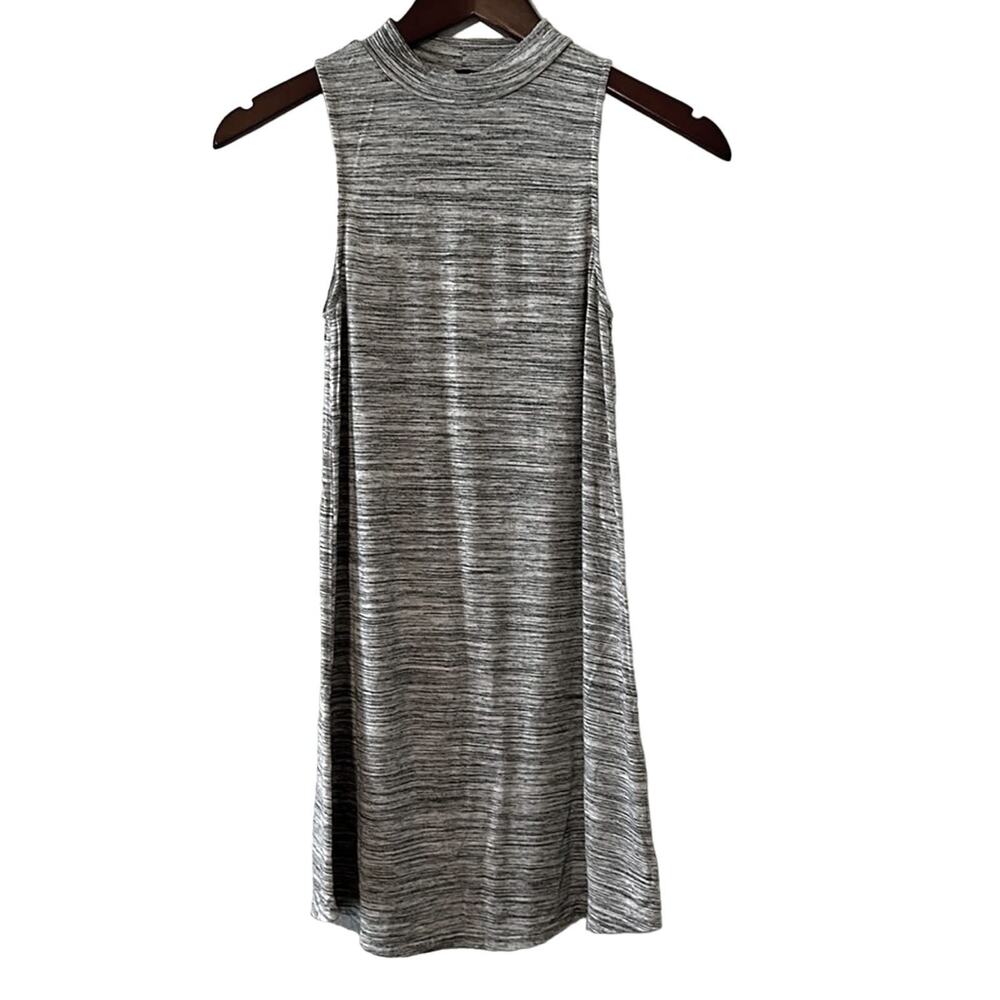 American Eagle Outfitters Gray Knit Turtleneck Sleeveless Dress Size XXS